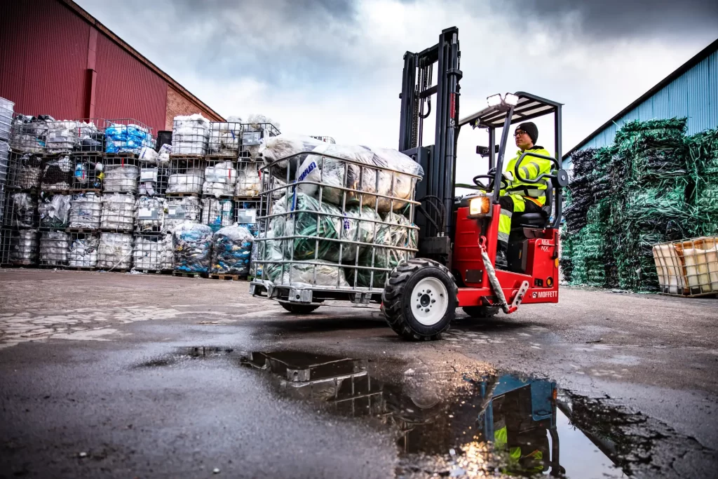 Moffett M4 forklift